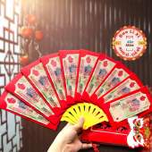 Lì Xì Quạt 10 Khe tặng kèm dây tua rua Mẫu Mới Giấy Xịn Cứng Cáp Lì xì Cưới mừng tuổi sáng tạo