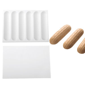 6 - Cavity Eclair Puff Silicone Mold Long  Strip Puff Mold Dessert Baking Mold Pastry Mold Kitchen Silicone Bakeware  Long Strip