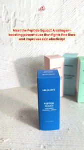 Maelove Peptide Squad Serum – Boosts Collagen Reduces Fine Lines & Wrinkles Firms & Smooths Skin Skin Plumping Barrier Repair