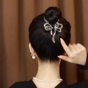 Bowknot Horsetail Buckle Hairpin Hair Clips for Hair Ponytail Ring Buckle Holder Women Accessories
