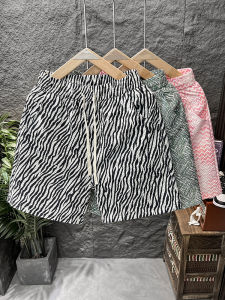 กางเกงขาสั้นผู้ชายลำลองระดับไฮเอนด์ กางเกงขาสั้นผ้าฝ้ายบางสำหรับใส่ในบ้านและชายหาด กางเกงขายาวทรงตรง ฤดูร้อน 2024 แบรนด์ AtDXp