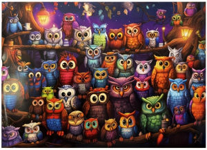 Majestic Forest Owl Bird Portrait Jigsaw Puzzle 500 1000 1200 2000pcs For Adults Family Fun Time Christmas Birthday Gift
