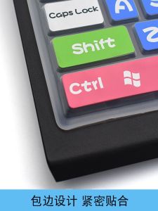 Universal Desktop Computer Keyboard Protective Film Silicone Dust Cover Compatible with Lenovo HP Dell Logitech 104 Keys Cute Sticker