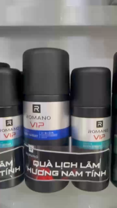 Xịt khử mùi cao cấp -Xịt khử mùi toàn thân Romano 150ml/63ml (chai)