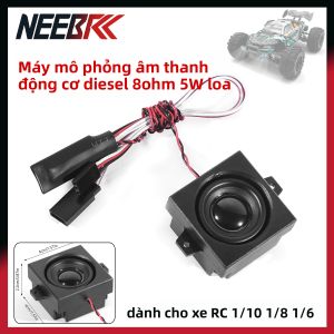 Mô-đun Âm Thanh Động Cơ Diesel RC 3.6-8V Tần Số Biến Đổi Loa 5W 8ohm Dành Cho Mô Hình Xe Hơi Xe Tải Máy Xúc 1/10 1/8 1/6 Mô Phỏng
