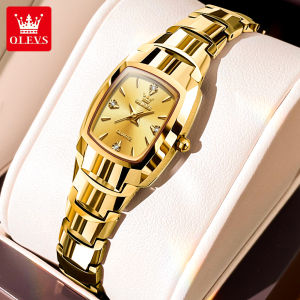 OLEVS women watches 2023 new womens quartz waterproof calendar designs design sapphire mirror tungsten steel head with fashion leisure business ladies watch