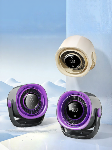 Desktop Office Charging Cooling Fan Small Tabletop Mini Fan for Dormitory Cooling Air Conditioner Woodlin Brand 2025 New Model