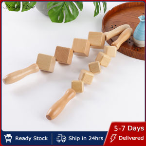 Hengfa Lina Wooden Cube Rollers Massager Wood Therapy Lymphatic Drainage Tool Anti-cellulite Dice Roller Stick Pain Relief for Whole Body