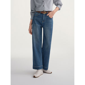 DUSHU | Big Size Denim Pants Horseplay Crafted Flocking