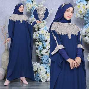 HARGA PROMO BAJU KAFTAN LEBARAN COMBINASI PAYET MUTIARA SATU SET INNER PLUS KERUDUNG TERBARU 2024