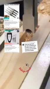 MING SHAN Mata Bor Bobok Kayu Wood Mortiser Chisel Bits ASLI TAIWAN