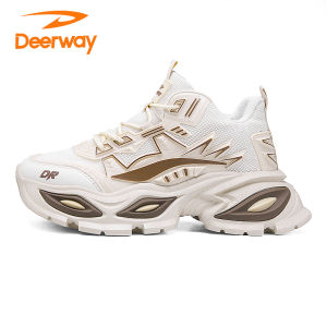 Deerway Mens Casual Sports Shoes Thick Bottom Anti-slip Wear-resistant Fashionable Outdoor Leisure Shoes Spring Autumn