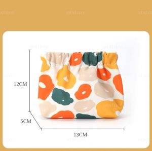 Creative Automatic Closing Lipstick Pouch/ Portable Waterproof Small Coin Money Purses Girl Jewelry Earphone Storage Bag