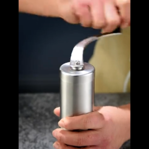 BREWISH Manual Coffee Grinder Ceramic Burr Adjustable Coarse to Fine Coffee Bean Hand Grinder 304 Stainless Steel Barista