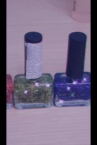 Sơn móng tay Hàn Quốc kim tuyến ánh lấp lánh The rucy FB Nail Glitter 10ml - Không vàng móng không gãy móng