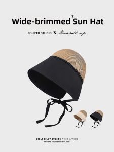 BILLI ZILLY | Womens Large Brim Fisherman Hat Outdoor UV Protection Sunshade Bucket Hat Summer 2025 Casual Style Round Top Hat For Travel