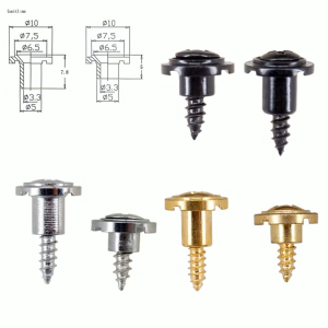 1Pair Vintage Style String Trees Strings Retainer With Screw for Electric Guitar Accessories吉他琴头压弦器