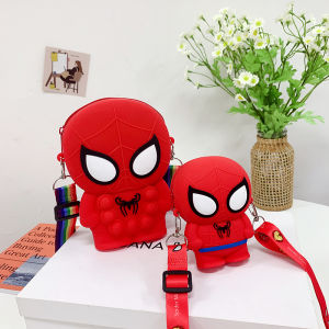 Túi Đeo Chéo Mini Hoạt Hình Người Nhện Dễ Thương Cho Bé Trai Túi Đeo Vai Đơn Du Lịch Túi Đựng Đồ Chơi Trẻ Em Thương Hiệu Khác Trung Quốc Đại Lục