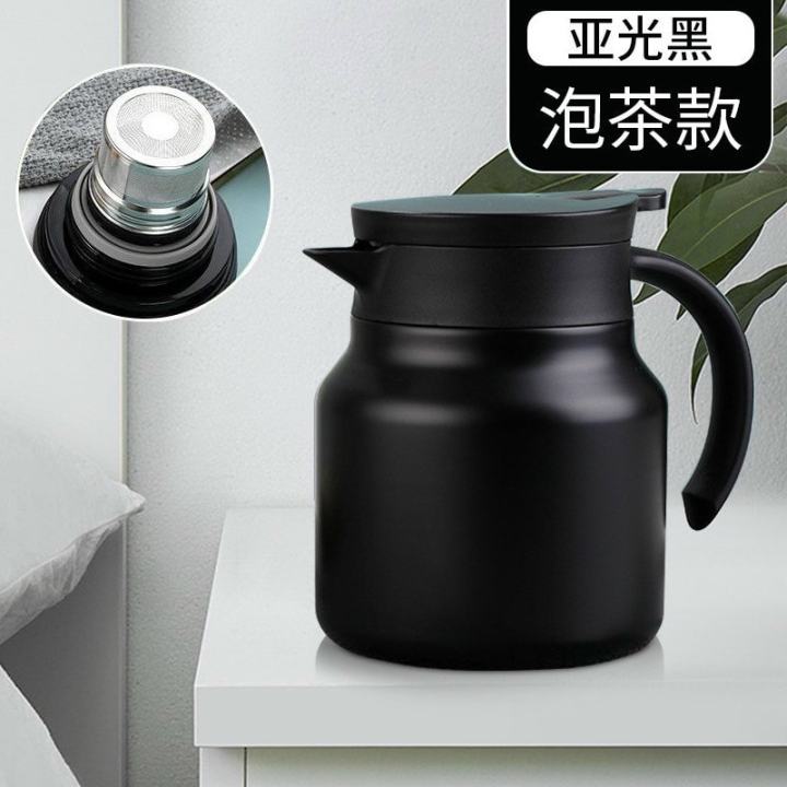 Ấm pha trà giữ nhiệt inox dung tích 1 lít có lưới lọc, bình pha trà giữ nhiệt cao cấp giữ nhiêt có tay cầm cực tiện