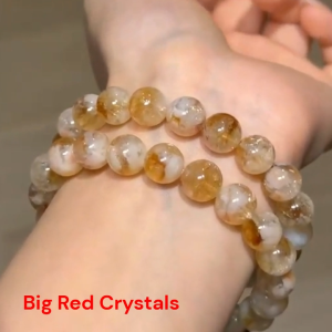 Original Citrine Crystal Bracelet – 8mm & 10mm Prosperity & Wealth Energy Gemstone