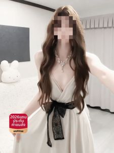 unifittoo | French Style V-Neck Strap Slimming Long Dress