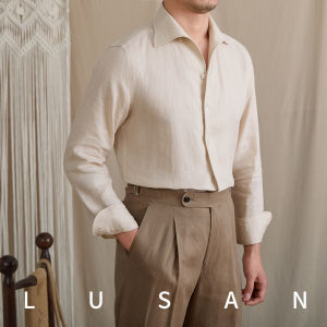 Casual Linen Long Sleeve Italian Old Money Style Shirt