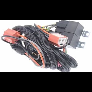 Car Headlight Relay Harness H4 Halogen Headlight Brightness Booster Kit
