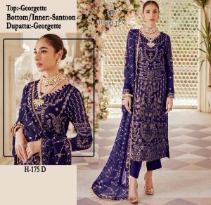 [PRE-ORDER] Ready Made Faux Georgette With Embroidered Suit *Size S-5XL* ( Delivery 10 Days )