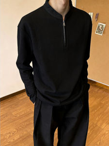 ZHUOCAN | Mens Fall Half Zip Henley Shirt