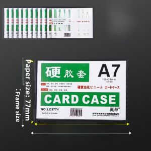 Transparent Plastic Card Holder Protector for Small Cards Postcards New Version A4 A5 A7 B4 A3 Paper Size Envelope Document Bag