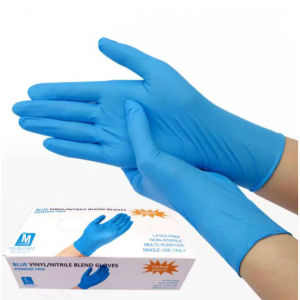 100Pcs/Box Vinyl Nitrile Mixed Disposable Gloves Latex Free Powder Free Non-Sterile Healthcare Food Handling Use Personal Protective Equipment tattoo gloves