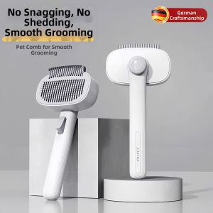 KUWUBIANJING | Detangling Deshedding Pet Comb for Long and Short Hair Pets