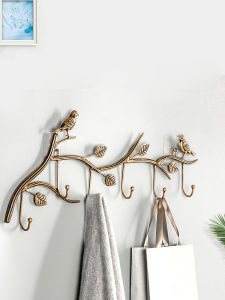 Retro Wall Mounted Coat Hook Iron Painted Entranceway Clothes Key Storage Vintage Style Home Decor Hooks for Entrance