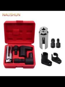 1 Set Oxygen Sensor Socket Wrench Set Automotive O2 Sensor Removal & Installation Tool Kit with Thread Chasers