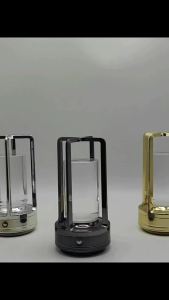 Atmosphere LED Night Light Retro USB Charging rechargeable Decorative bar Table Lamp Decoration Bedroom Desk Lighting battery