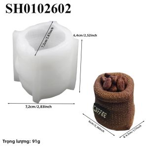 Silicone Túi Cà Phê Mousse Khuôn Làm Bánh Pudding Chocolate Pháp Món Tráng Miệng Thân Thiện Với Môi Trường Khuôn Nướng Bánh Tự Làm Dụng Cụ Nhà Bếp