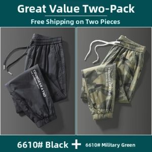 Summer Wear Resistant Workwear Loose Fit Elastic Waist Camouflage Pants Men Outdoor Trousers for Men Working Harlan Pants