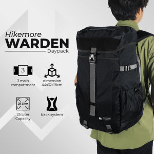 Hikemore Tas Ransel Warden Pria Wanita Travelling Outdoor