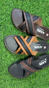 𝐚𝐬𝐢𝐬𝟏 COD New Arrival ASIS marikina Synthetic Leather Mens Casual Slipper Sandal X-strap Style#KL21