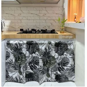 Affordable Kitchen Sink Curtain Standard Size 60x 30 Inch