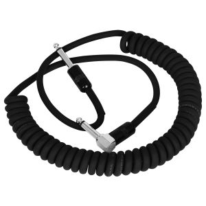 IRIN | IRIN 3M Guitar Cable Coiled 1/4 inch Audio Cable Straight Right Angle Jack GT-108 Noise Reduction Cable for Electric Guitar Bass