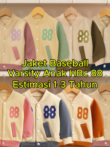 Jaket Baseball Varsity Anak HBc 88 1-3 Tahun ZJK03