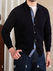 Slim Fit Wool Knit Cardigan 30% Wool