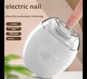 2 IN 1 Electric Nail Clipper Cutter With LED Light Automatic Nail Grinder Trimmer For Baby Adult Mini Manicure Tools Nail Care