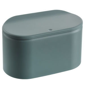 Nordic Style Desktop Trash Can Office Desk Waste Paper Basket Mini Ins Trash Bag Press Cylinder Cover Household Cleaning Tools