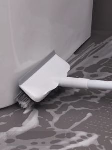 🔥HL🔥 Heavy Duty 2IN1 Wide Brush Long Handle Magic Brush Broom Toilet Floor Brush Berus Cuci Tandas Scrub Brush