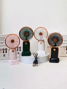YM88152 Desktop fan Office dormitory mini handheld electric fan portable USB rechargeable one-button switch