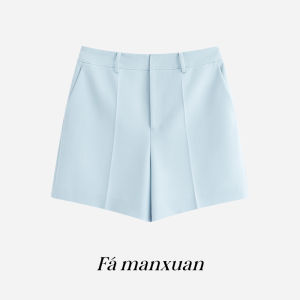 FAMANXUAN | French Elegant Acetate Tencel Suit Shorts