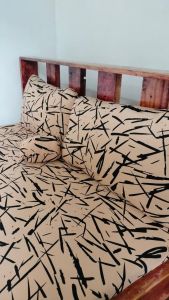 No lukot bedsheet free pouch with 2 pillow case