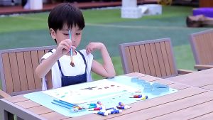 Paint Brush Set 10PCS Pearlescent Blue Rod Nylon Fur with Flexible and Elastic Wood Rod for Comfortable Grip Watercolor Painting/Oil Painting/Gouache Painting/Brush Art/Professional/Artist Oil Painting Brush